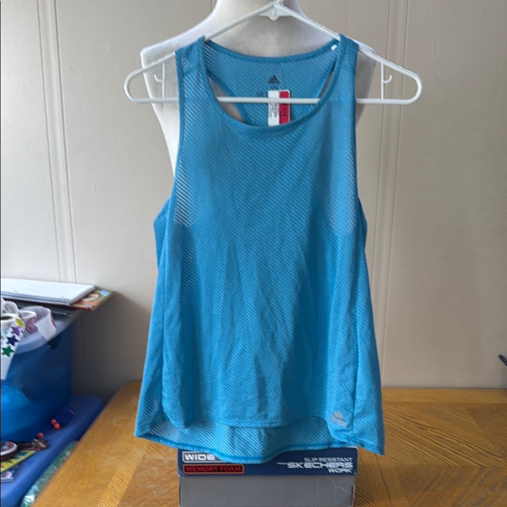 Adidas Women's Blue Tank Top - Picture 1 of 8